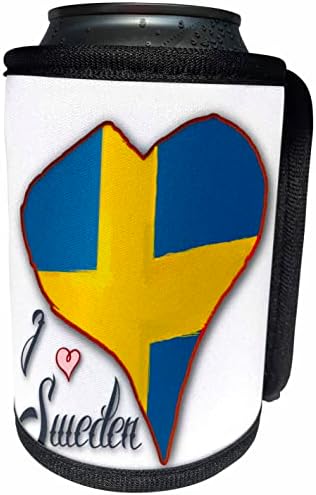 3dRose Szív Alakú svéd Zászló, Imádom, Svédország Szöveg - Lehet Hűvösebb Üveg Wrap (cc-363503-1)