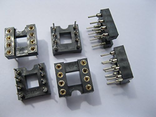 420 Db IC Foglalat Adapter Kerek 8 Pin fejlécek & (IC) Aljzatok Pályán 2.54 mm X=7.62 mm