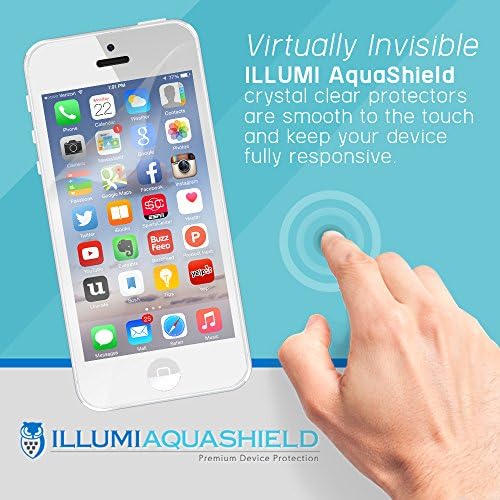 ILLUMI AquaShield képernyővédő fólia Kompatibilis a HTC One Mini 2 (2 Csomag) Nem-Buborék a Nagy Felbontású Clear Rugalmas