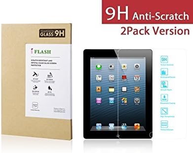 iFlash® 2 Csomag Prémium Edzett Üveg kijelző Védő fólia Apple iPad 2 Generáció / iPad 3rd Generation / 4. Generációs iPad