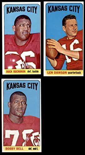 1965 Topps Kansas City Chiefs Csapatát Meghatározott Kansas City Chiefs (Set) EX+ Chiefs
