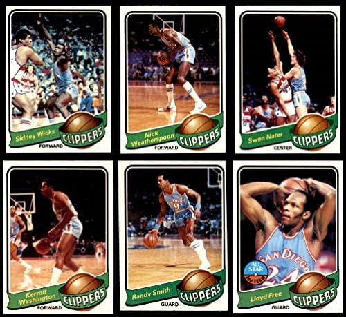 1979-80 Topps San Diego Clippers Csapat készen áll a San Diego Clippers (Set) EX/MT+ Clippers