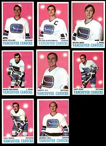 1970-71 Topps Vancouver Canucks Csapatát Meghatározott Vancouver Canucks (Set) EX/MT Canucks