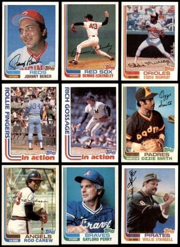 1982 Topps Baseball Teljes 6.5 - EX/MT+ - Baseball Teljes Szett