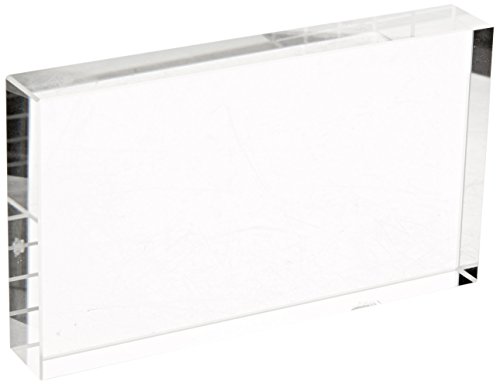 Egyesült Tudományos RCB115-G Tiszta Üveg Téglalap alakú Tömb, 115mm L x 65mm W x 20 mm Vastag